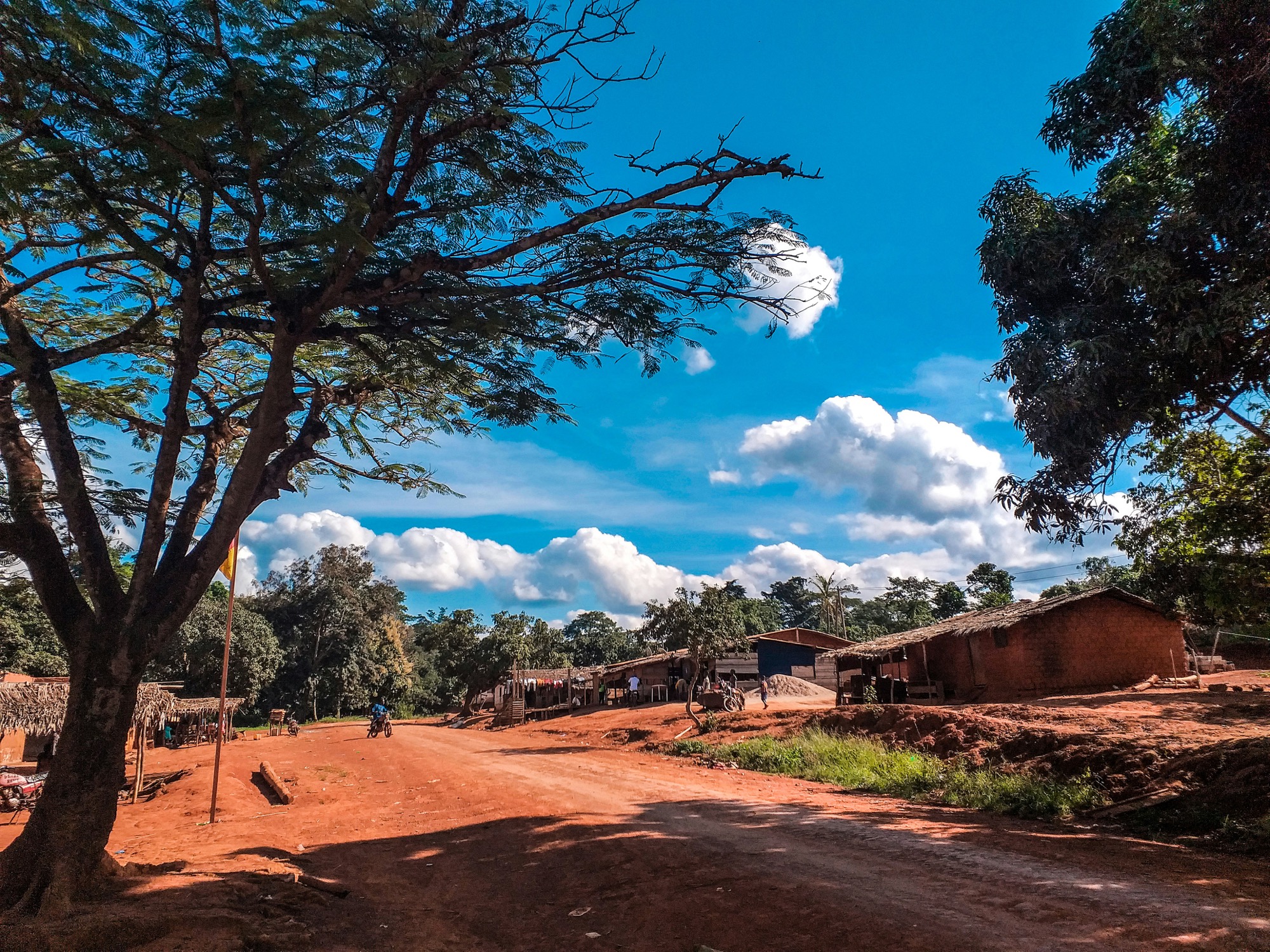 A village in a remote area
